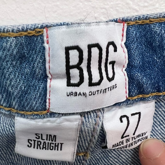Urban Outfitters BDG NWT Slim Straight High Rise Jeans in Light Wash, Size 27 - Picture 3 of 11